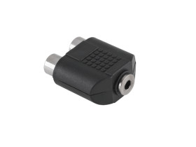 Złącze adapter gniazo Jack 3,5 - 2x RCA gniazdo