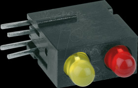 18.012.231 2-fold LED module, red/red, Ø 3 mm