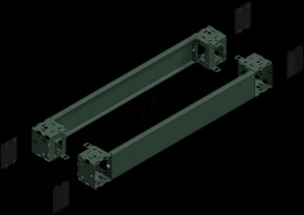 NSYSPF10100 Spacial SF/SM base front panels, 100 x 1000 mm