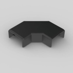 Pokrywa kątowa LHD 20x10 8923 FB czarna