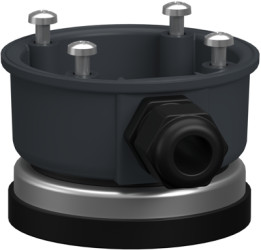 Bracket, dark gray, (H) 46 mm, for signal towers, XVZ08