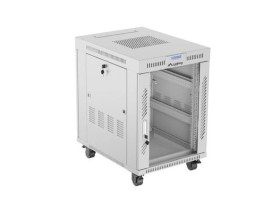 Szafa instalacyjna RACK stojąca 19 15U 600X800 szara drzwi szklane LCD V2 FF01-6815-12SL