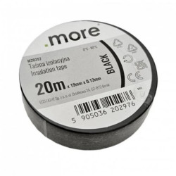Taśma izolacyjna 19mm x 0,13mm CZARNA 20m 1szt