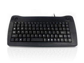 Klawiatura KYBAC5010-PS2BLK Kompaktowe przewodowa, kolor: Czarny, PS2, QWERTY (Wielka Brytania), Ceratech