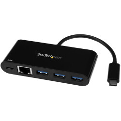 StarTech.com HB30C3AGEPD StarTech.com 3 Port USB-C Hub with Gigabit