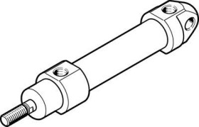 Siłownik standardowy FESTO CRDSNU-B-20-10-PPS-A-MG-A1 8073980, Długość skoku: 10 mm