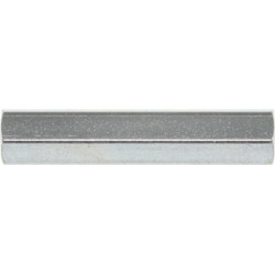 Hexagon spacer bolt, internal/internal thread, M2.5/M2.5, 13 mm, brass, nickel-plated - lead-free, 20130222-BF