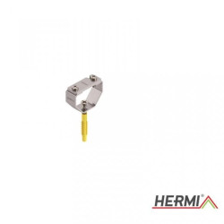 Uchwyt bednarki do ściany, gwint 5cm, stal nierdzewna