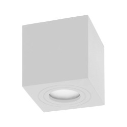 MEGY DLS GU10 downlight max 50W, IP54, kwadrat, biały, aluminium,AD-OD-6143WGU10