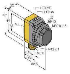 Fotokomórka odbiciowa Turck QS30LPQ 3073084 1 szt.