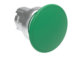 Metalowy przycisk grzybkowy samoczynny powrót fi40mm Zielony LPSB6143