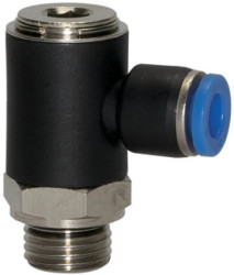 Złączka wtykowa kątowa banjo gwint G1/4z, pod wąż 6