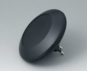 ABS/PC enclosure, (Ø x H) 110 x 30 mm, black (RAL 9005), IP40, B5011029