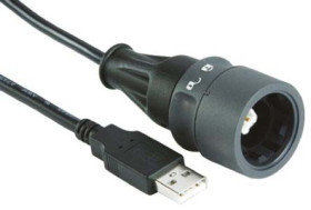 Kabel USB Złącze A USB B Złącze B USB A dł. 2m Przewód USB USB 2.0 kolor: Czarny