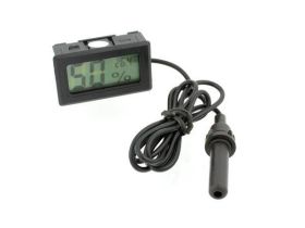 Higrometr termometr z sondą zewnętrzną