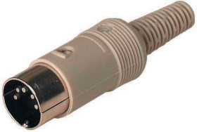 Wtyk Din 6 -pinowe Męski Montaż na kablu Miniaturowe 34 V AC/DC