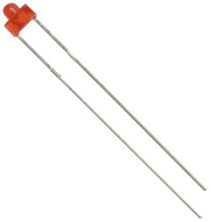 LED, THT, czerwona, 2-Pin, 2,5 V, 70°, Kingbright