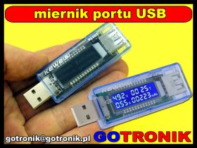 Miernik napięcia i prądu USB Keweisi KWS-V20