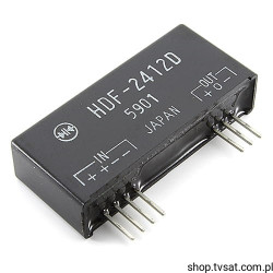 HDF-2412D DC-DC Uin=24V Uo=+/-12V Io=125mA SIL7 SHINDENGEN