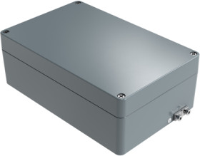 Aluminum EX enclosure, (L x W x H) 280 x 180 x 101 mm, gray (RAL 7001), IP66, 251828100