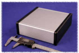 Aluminum enclosure, (L x W x H) 160 x 165 x 52 mm, natural, IP54, 1455T1602
