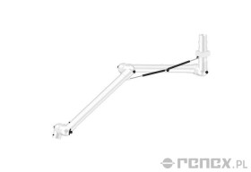 Ramię ALSIDENT 1990mm do systemu CHEMICAL RESISTANT 75 montowane do sufitu - białe połączenia