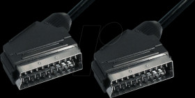 VC 3 D Scart cable, male/male, 1.5 m