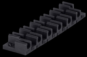 Terminal strip for 12 tubes 4 mm