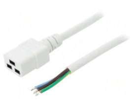 SN26-3/15/1.5WH Kabel: 3x1,5mm2, IEC C19 żeński, Dł: 1,5m, 16A