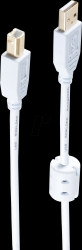 BS77021-WF USB 2.0 Cable, A male to B male, 1 m