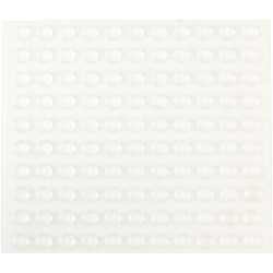 R-TECH 310004 PU Round Protective Feet &#xD8;12.7 x 3.5 - Clear - Sheet 100