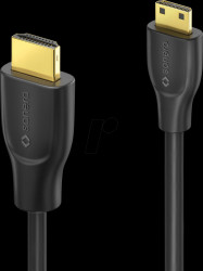 X-PHC020-005 Mini HDMI to HDMI cable, 4K 60Hz, 0.5m