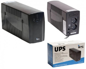 ZASILACZ UPS LINE-INTERACTIVE 600VA/360W 2xSCHUKO 1 FAZOWY AVR TM-LI-0k6-PC-1x7