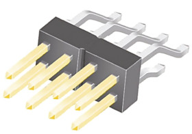 Złącze szpilkowe 8-pinowe raster: 2.54mm 2-rzędowe Samtec Montaż powierzchniowy 7.0A