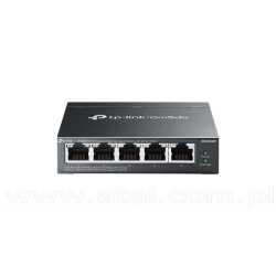 TP-Link ES205GP, Switch inteligentny, 5x 10/100/1000 RJ-45, PoE+, desktop