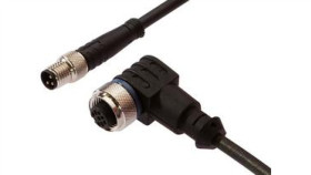 Złącze Do Samokonfekcjonowania M12 Kątowe Żeńskie M8 Proste Męskie 3-Pinowe...