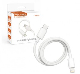 KABEL USB-C - LIGHTNING 2A 12W 1M BIALY