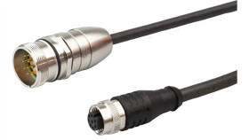 Vk03e275, Kabel Połączeniowy, 0,3 M, Żeński M12 (Gniazdo) 8-Pinowy Prosty,...