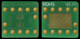 RE902 SOT 23-10 adapter, 0.50-mm pitch RM 2.54 mm