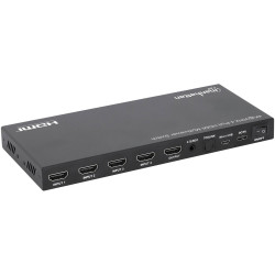 Manhattan 208406 HDMI switch Steel casing Remote Multi view Rack-mount Ultra HD
