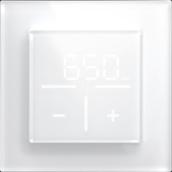 161333A0 + 162145A1 Set 1x glass thermostat CO2 + frame, 1-gang