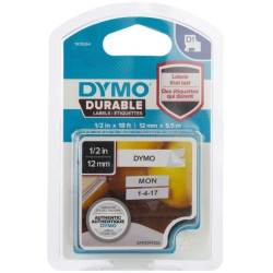 Taśma do drukarek D1 Durable 12mm x 5,5m czarny/biały 1978364