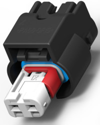 Socket, 2 pole, straight, 1 row, black, 2-1924067-0