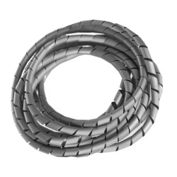 Osłona maskująca na kable Maclean MCTV-684S (5*6mm) 3m srebna spirala MCTV-684