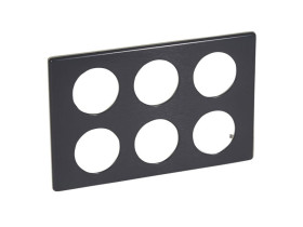 CELIANE Ramka 3 potrójna anodised węgiel 2x3 068990 LEGRAND