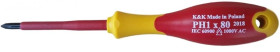 Wkrętak krzyżowy izolowany 1000V PH1x80 narzędzia dla elektryka Śrubokręt krzyżowy izolowany 1000V do pracy pod napięciem