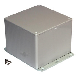 1591VF2SGY Hammond Multipurpose Grey GPABS Enclosure Flanged Base 120 x 120 x 94mm