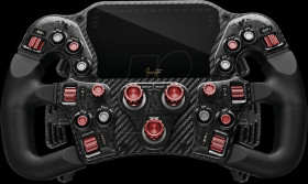 40-032-12444321 Asetek Invicta Formula Steering Wheel, red on black edition