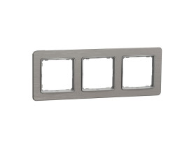 SEDNA DESIGN & ELEMENTS Ramka 3 potrójna szczotkowane aluminium SDD370803 SCHNEIDER ELECTRIC