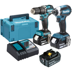 Makita DLX2460T3J DLX2460T3J Brushless Twin Pack 18V 3 x 5.0Ah Li-ion